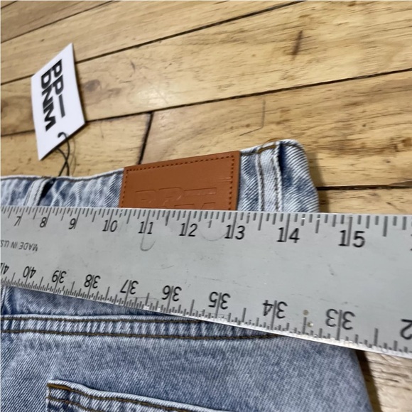 PRINCESS POLLY Denim Shorts Womens 6 Light Blue Fringe Hem Boho Beach Jean NEW - Picture 10 of 16